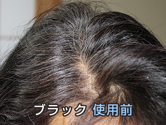 利尻ヘアカラー ブラック 使用前 つゆさん