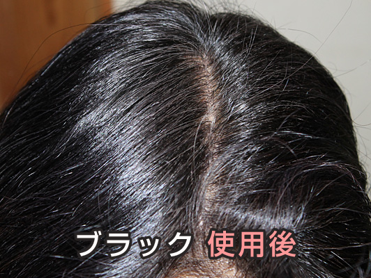 利尻ヘアカラー ブラック 使用後 つゆさん